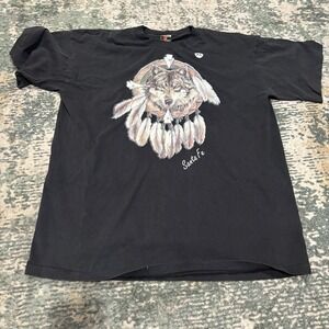 vintage Santa Fe wolf t-shirt Single Stitch XL Signal Sport Made In USA